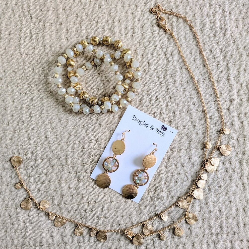 Jewelry Set (Necklace, Earrings, and Bracelets)
